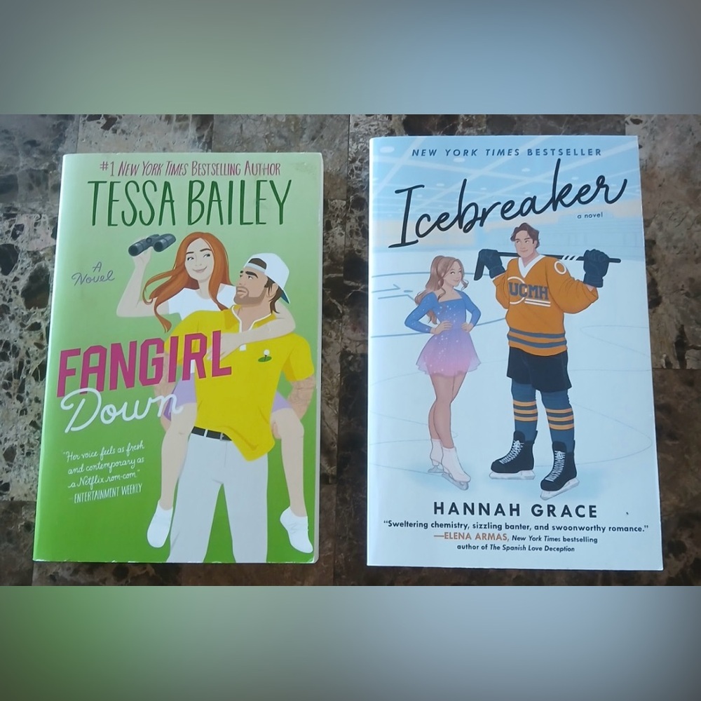 Fangirl Down and Icebreaker Paperback Books